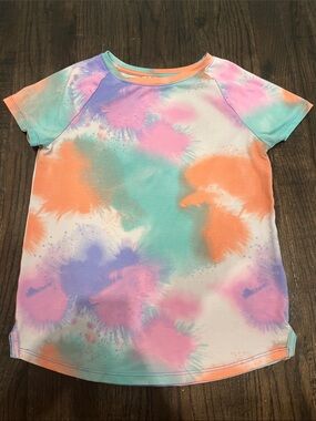Athletic Works Pastel Tie-Dye Short Sleeve Tee - Orange, Mint, Lavender, Pink